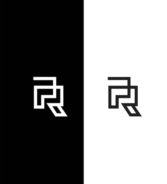 RP letra logotipo identidad signo símbolo plantilla