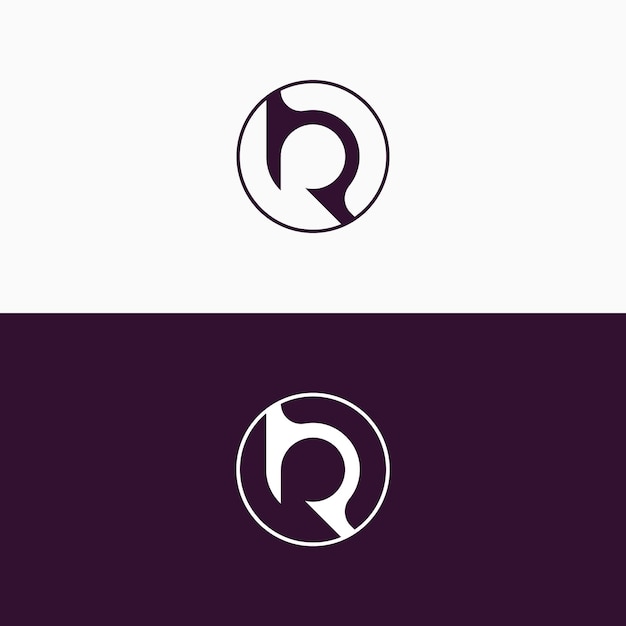 RP monograma iniciales letra concepto de logotipo diseño de icono PR RP elegante y profesional PR RP