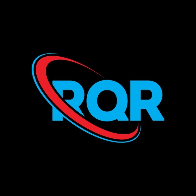 RQR logotipo RQR letra RQR diseño de letra logotipo Iniciales RQR Logotipo vinculado con círculo y mayúscula logotipo monograma RQR tipografía para negocios de tecnología y marca inmobiliaria