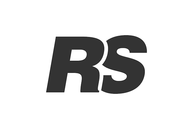 RS Techno Editable Font Logo para marca corporativa Diseño futurista audaz con ideas tipográficas únicas Tipo personalizado mínimo y letra dinámica