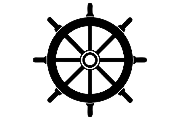 Rueda de un barco náutico