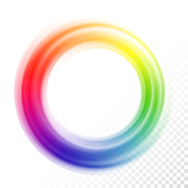 Vector rueda de color borrosa abstracta