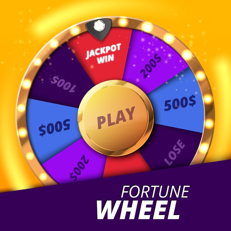 Vector rueda colorida de la suerte o la fortuna infografía fondo de casino en línea
