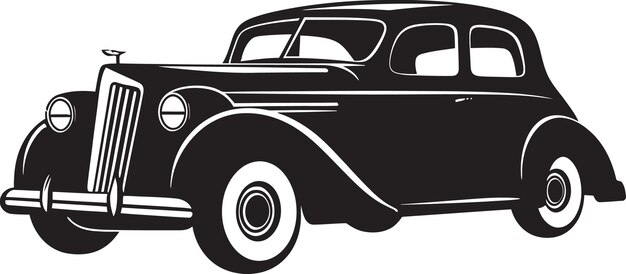Ruedas heredadas logotipo vintage icono viajes honrados por el tiempo diseño de emblema negro