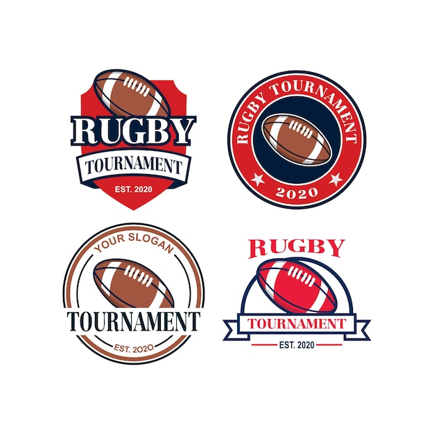 Vector rugby logo deporte logo vector