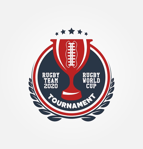 Rugby world cup logo sport design