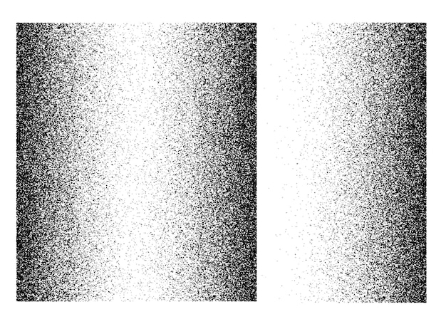 Ruido grano textura vector vertical punteado gradiente semitono negro blanco efecto salpicadura polvo arena puntos fondo oxidado difuso angustia spray telón de fondo transparente áspero grunge marco elemento