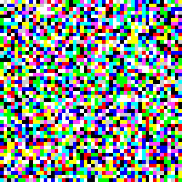 Vector el ruido de la pantalla de tv en color, el fallo de píxeles, el patrón sin costuras, la textura, la ilustración vectorial de fondo