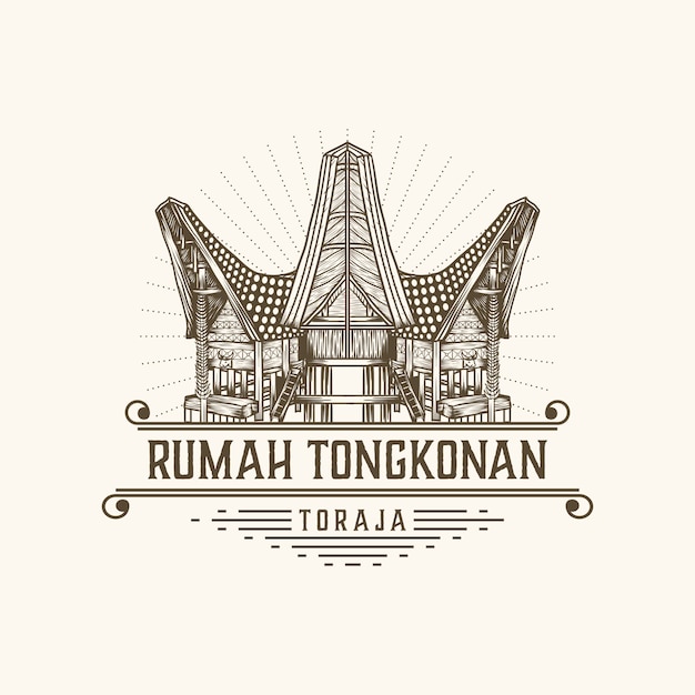 Rumah tongkonan toraja indonesia