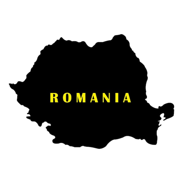 Rumania mapa icono vector ilustración símbolo diseño