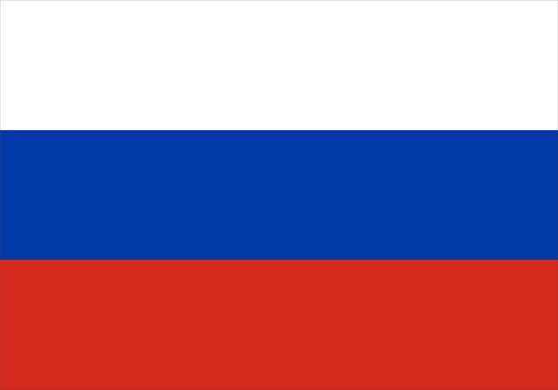 Rusia bandera, bandera de rusia ilustración vectorial