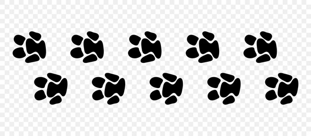 Ruta de senderos de animales Patas de hipopótamo Patas de Hipopótamo caminando al azar Imprime el vector