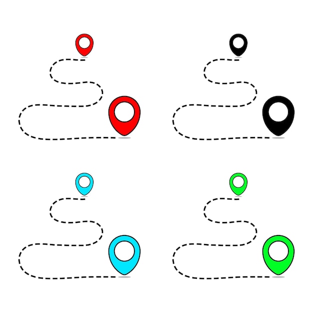 Ruta de ubicación a ubicación Wavy Set