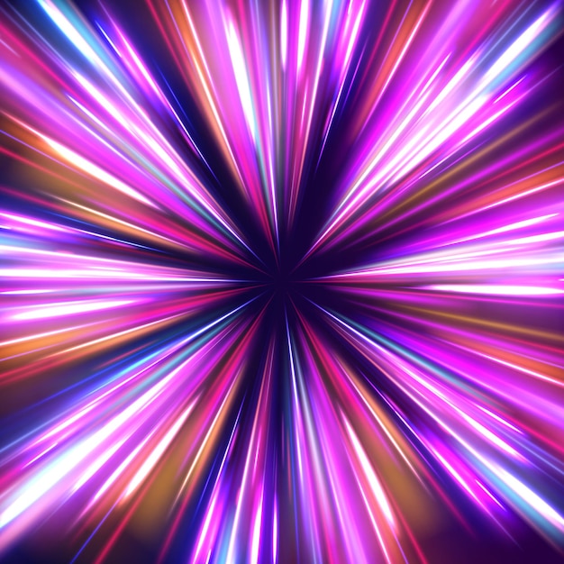 Rutas de luz coloridas Exposición de largo tiempo Efecto de borrón de movimiento Fuego abstracto Fuego destello Lentes de rastro destellos