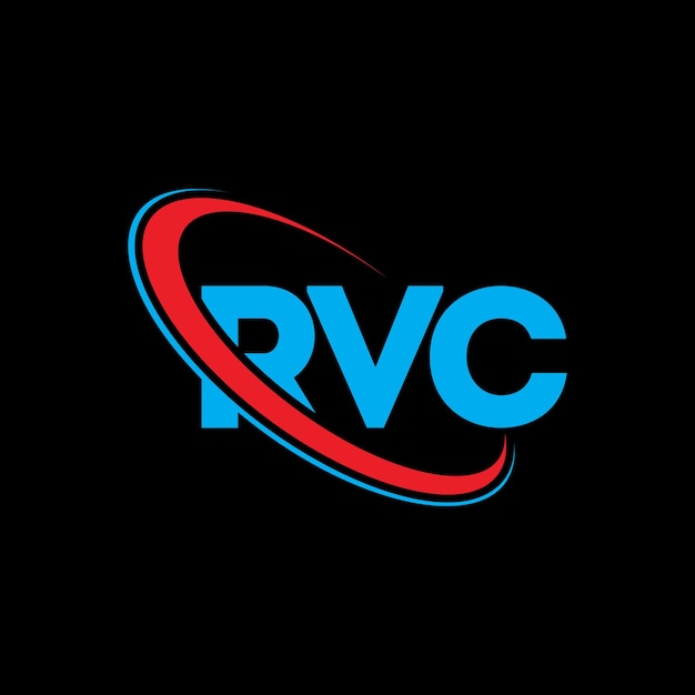 RVC logotipo RVC letra RVC letra logotipo diseño iniciales RVC logo vinculado con círculo y mayúscula monograma logotipo RCV tipografía para negocios de tecnología y marca inmobiliaria