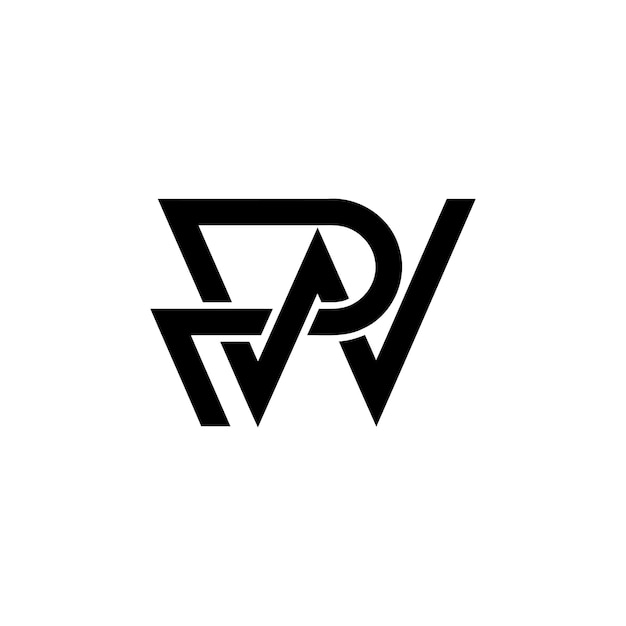 RW logotipo creativo