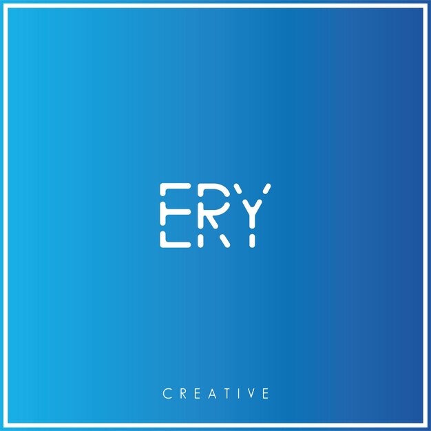 RYE Premium Vector último diseño de logotipo Diseño creativo de logotipo Ilustración vectorial Logotipo mínimo Monograma