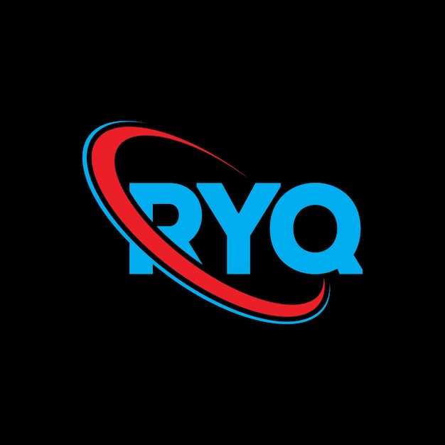 RYQ logotipo RYQ letra RYQ carta diseño del logotipo Iniciales RYQ Logotipo vinculado con círculo y mayúscula monograma logo RYQ tipografía para negocios de tecnología y marca inmobiliaria