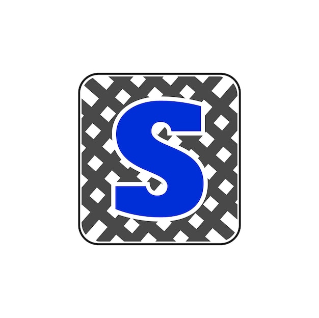 S Carta de la empresa letra inicial Monograma s S logo con red