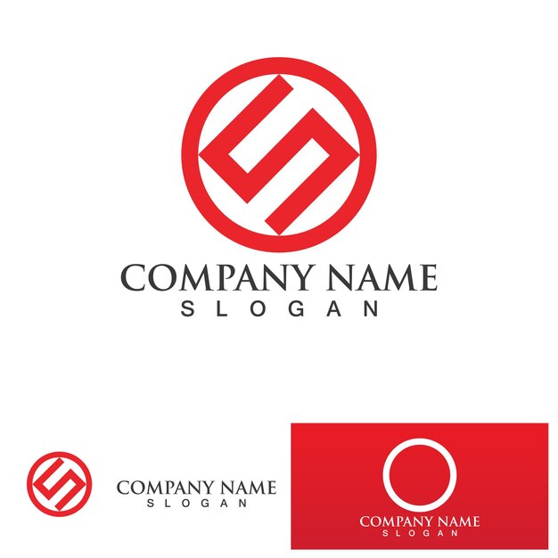 S carta logo diseño vector empresa corporativa