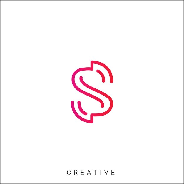 S Diseño creativo de logotipo Branding Diseño de logotipo Ilustración vectorial Diseño moderno Diseño de monograma