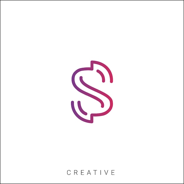 S Diseño creativo de logotipo Branding Diseño de logotipo Ilustración vectorial Diseño moderno Diseño de monograma