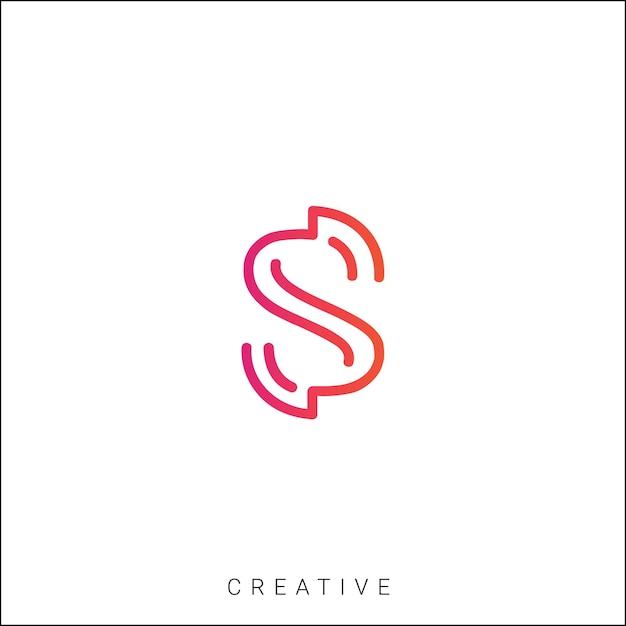 S Diseño creativo de logotipo Branding Diseño de logotipo Ilustración vectorial Diseño moderno Diseño de monograma