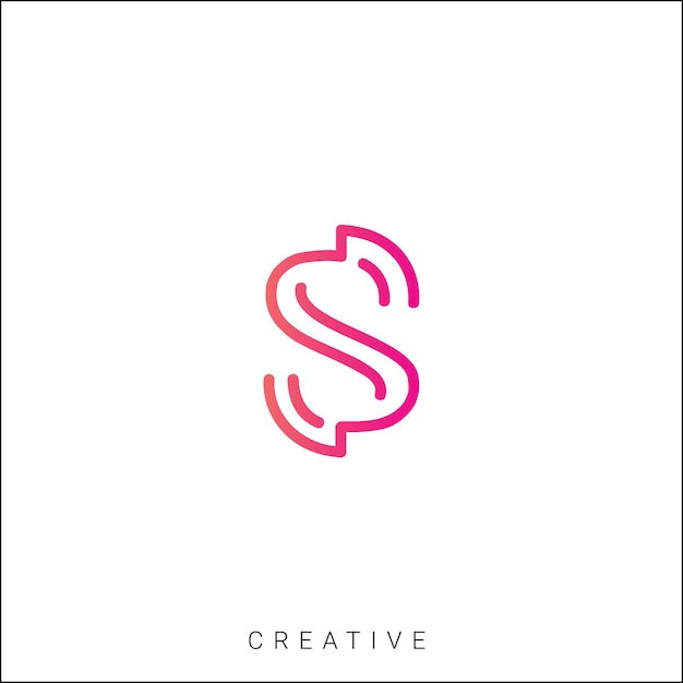 S Diseño creativo de logotipo Branding Diseño de logotipo Ilustración vectorial Diseño moderno Diseño de monograma