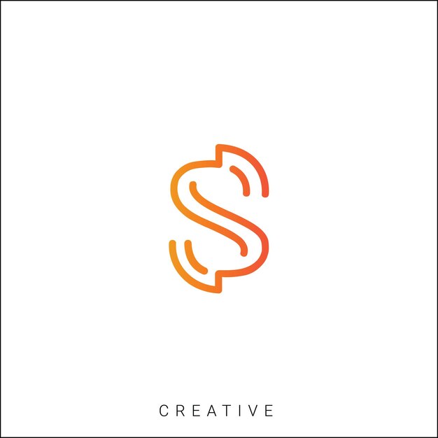 S Diseño creativo de logotipo Branding Diseño de logotipo Ilustración vectorial Diseño moderno Diseño de monograma