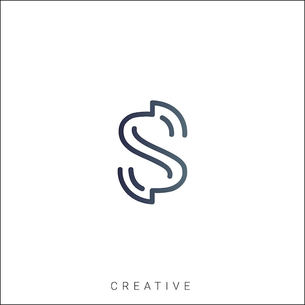 S Diseño creativo de logotipo Branding Diseño de logotipo Ilustración vectorial Diseño moderno Diseño de monograma
