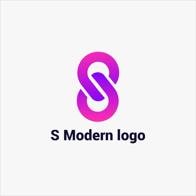 S Diseño moderno del logotipo