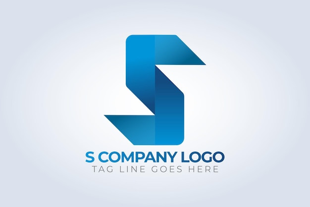 S letra empresa Identidad Logotipo plantilla resumen de fondo