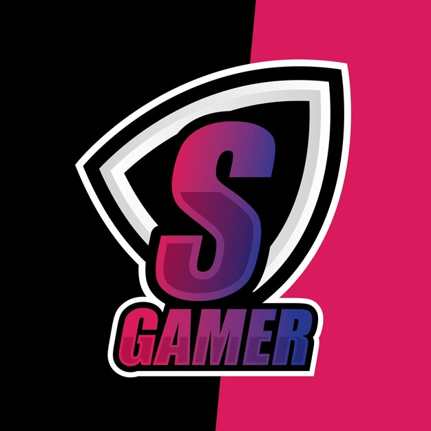 S letra marca Esport logo equipo moderno simple e deportes plantilla fuente juegos fuente logo ilustración