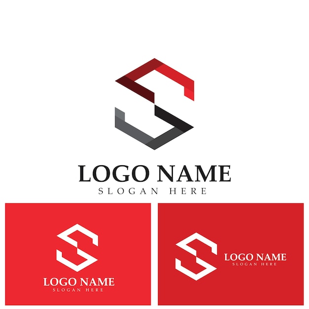 S Logo Plantilla de diseño de icono de logotipo de letra S