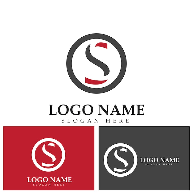 S Logo Plantilla de diseño de icono de logotipo de letra S