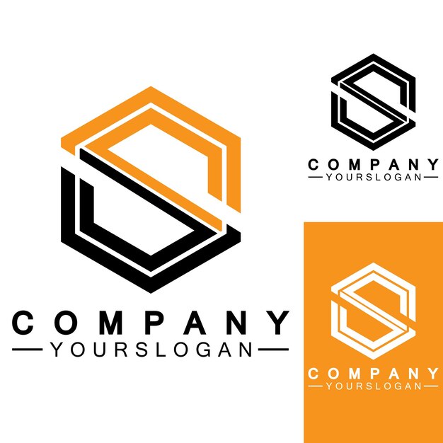 S Logo Plantilla de diseño de icono de logotipo de letra S