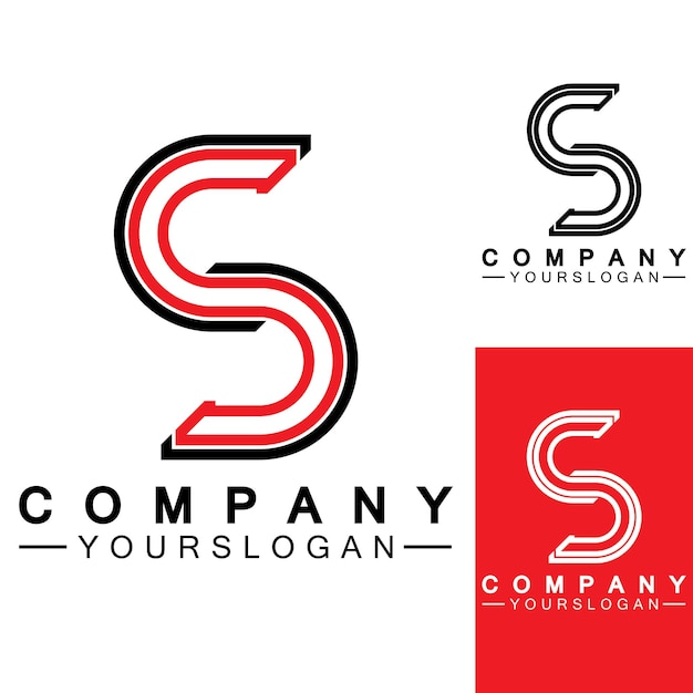 S Logo Plantilla de diseño de icono de logotipo de letra S