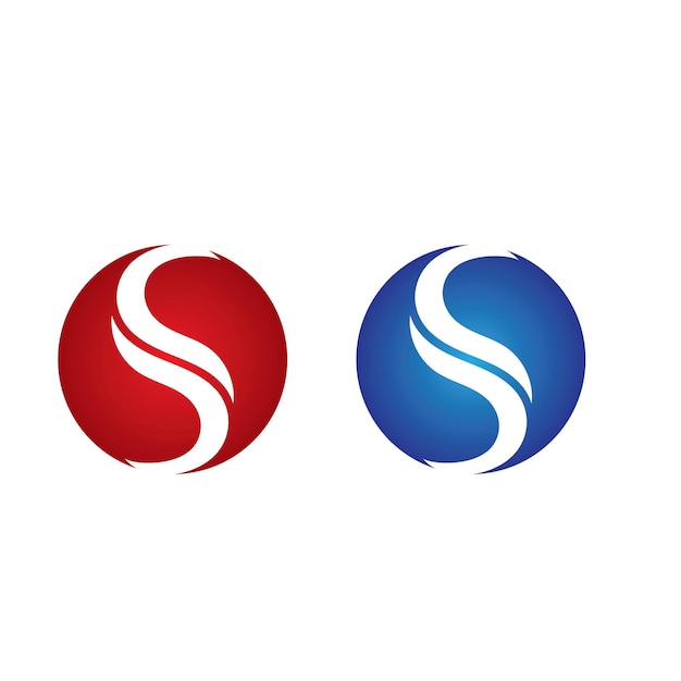 S logo y símbolo vector negocio