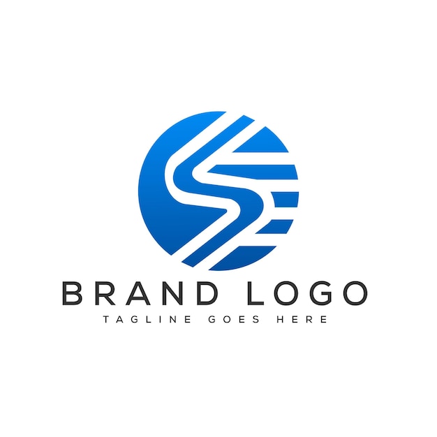 S plantilla de diseño de logotipo vector elemento gráfico de marca