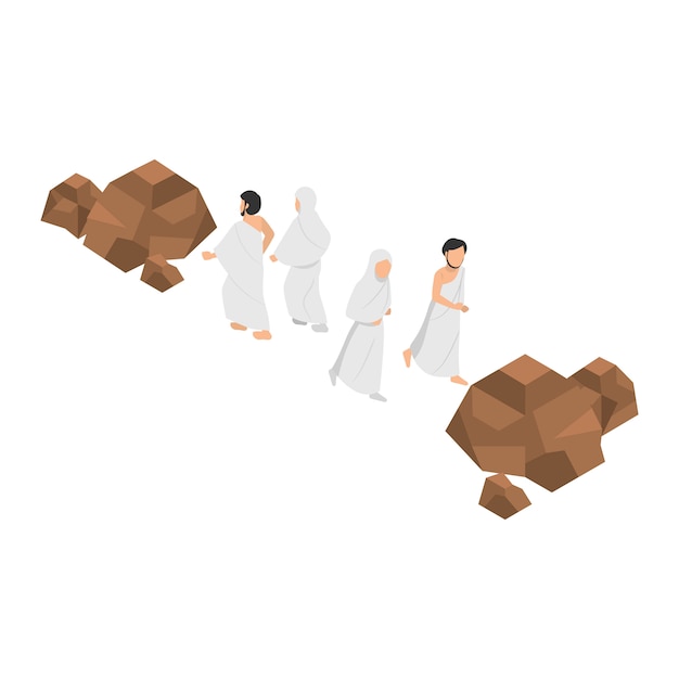Sa'i Significado ritual de caminar entre las dos pequeñas colinas de Safa y Marwah