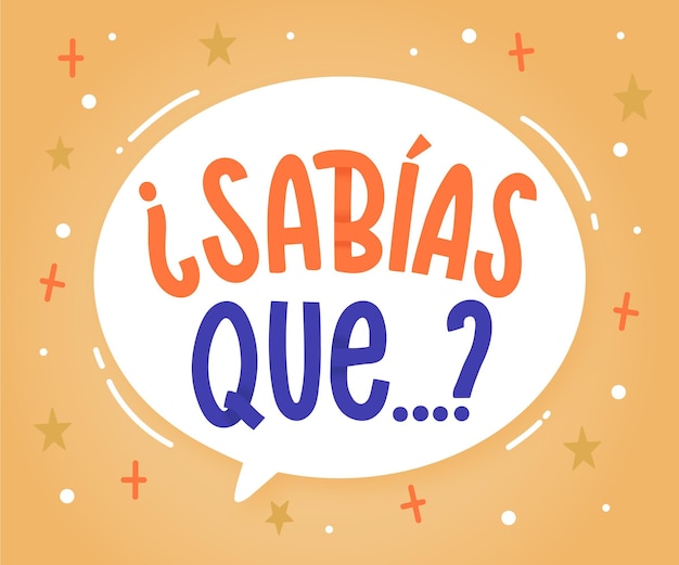 Vector sabías que las letras