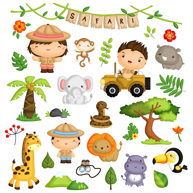 Safari Vector Set
