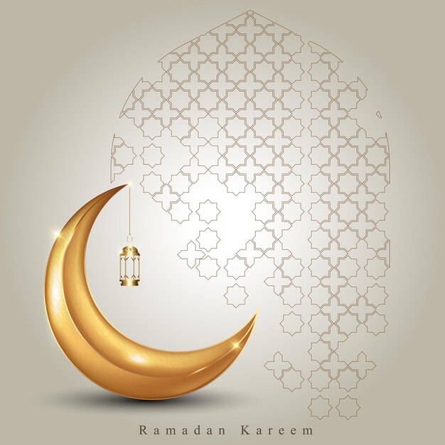 Sagrada luna de ramadán kareem. mes de ayuno para los musulmanes.