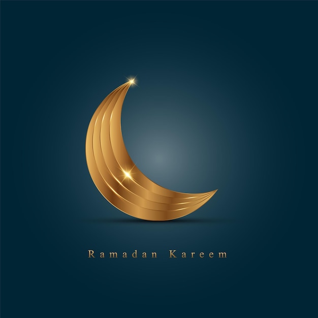 Sagrada luna de Ramadán Kareem. Mes de ayuno para los musulmanes.