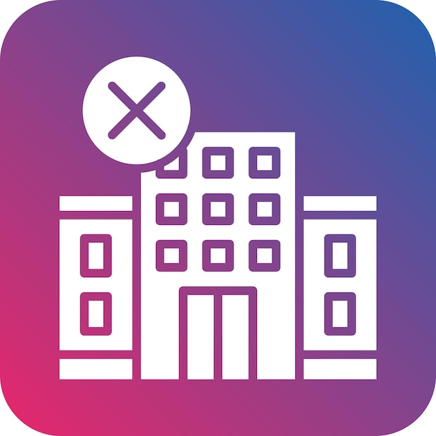 Sala de diseño vectorial Cancelar el estilo del icono