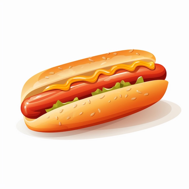 salchicha vector hot dog pan comida ilustración mostaza caliente americano rápido bollo diseño carne