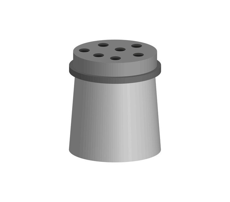 Vector salero tridimensional