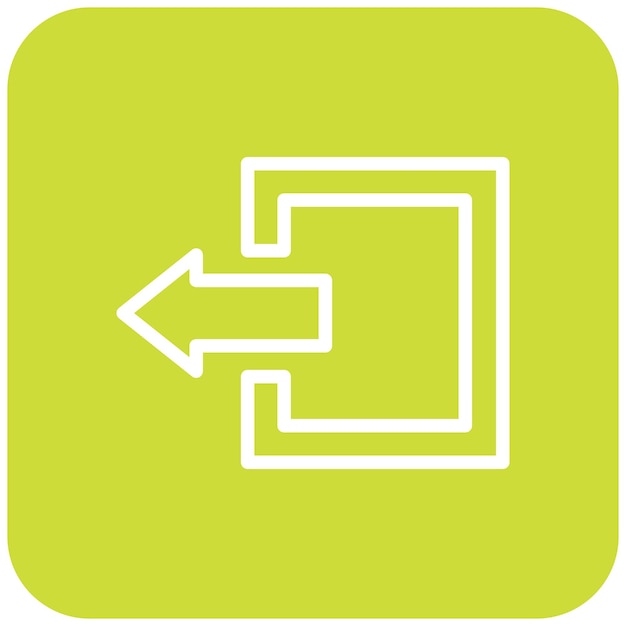 Salida de la ilustración del diseño del icono vectorial
