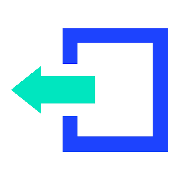Salida de la ilustración del diseño del icono vectorial