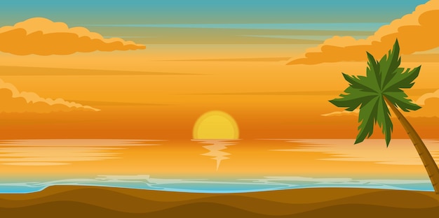 La salida del sol de fondo vector